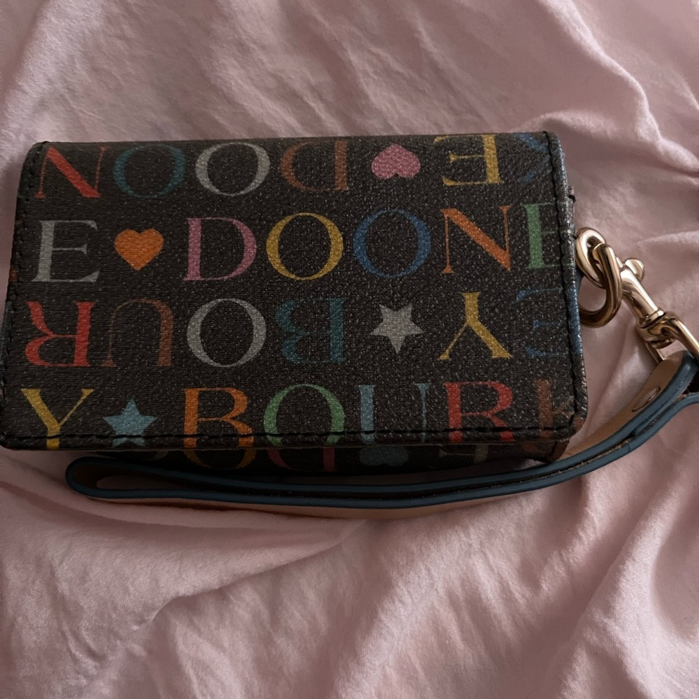 Db Black And Tan With Multi Color Logo Card Wrist… - image 1